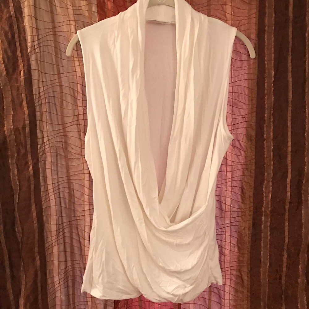 NY&COMPANY White/ cream blouses shirt L